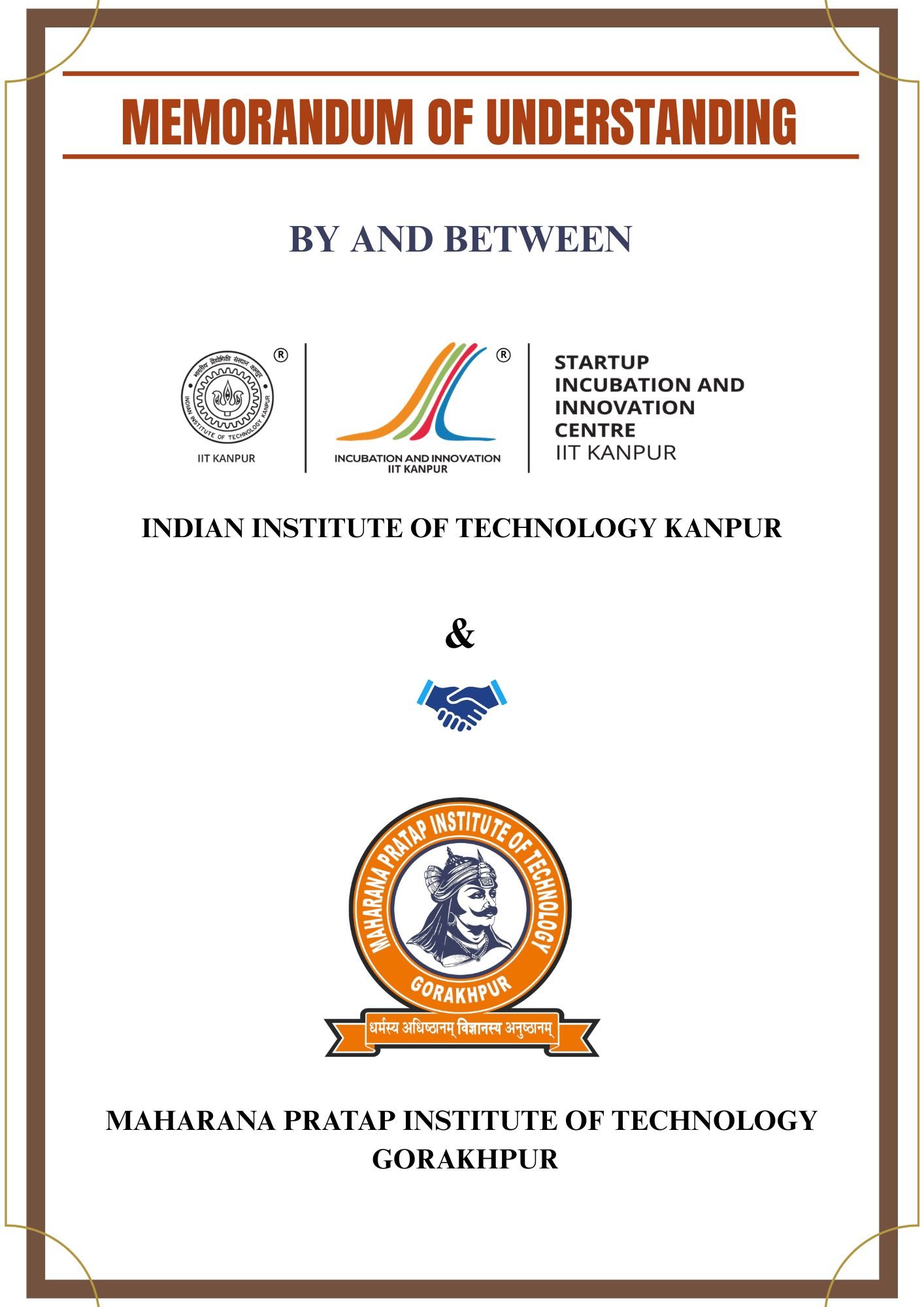 MoU signing with SIIC, IIT Kanpur